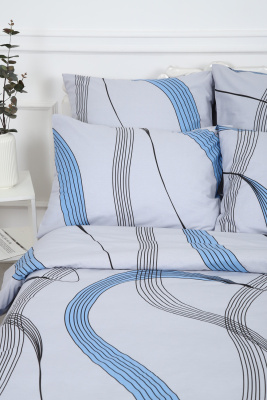 Наволочка поплин Джаз серый